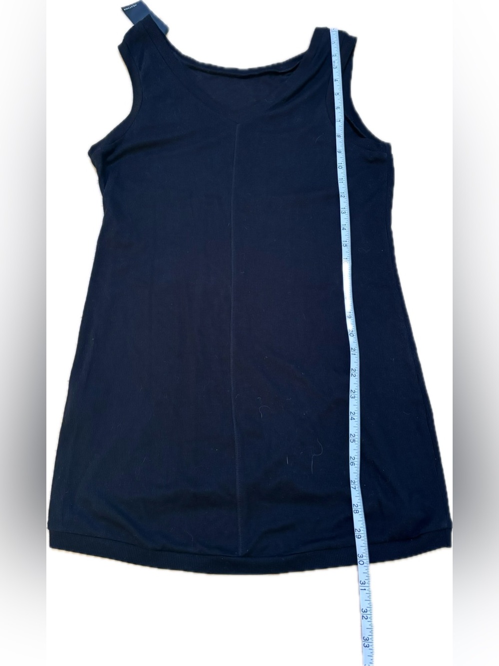 NWT Heather Black V-Neck Sleeveless Tunic - Picture 6 of 8
